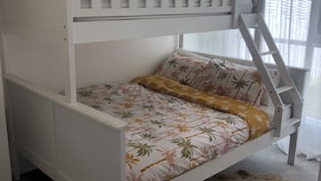 3 bedrooms, iron/ironing board, travel cot, WiFi