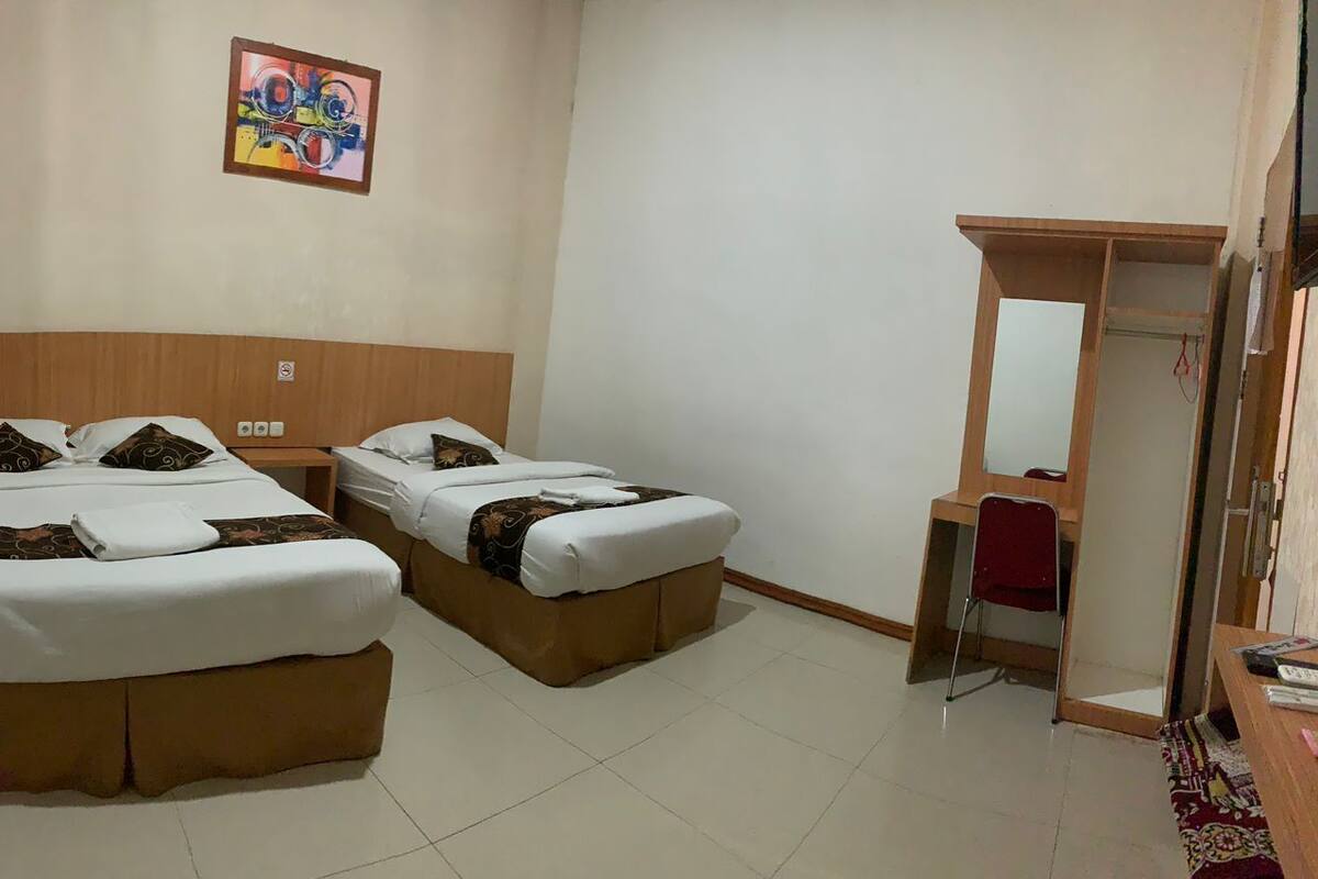 Kamar Double atau Twin Keluarga, 1 Tempat Tidur Twin Besar | Wi-Fi gratis