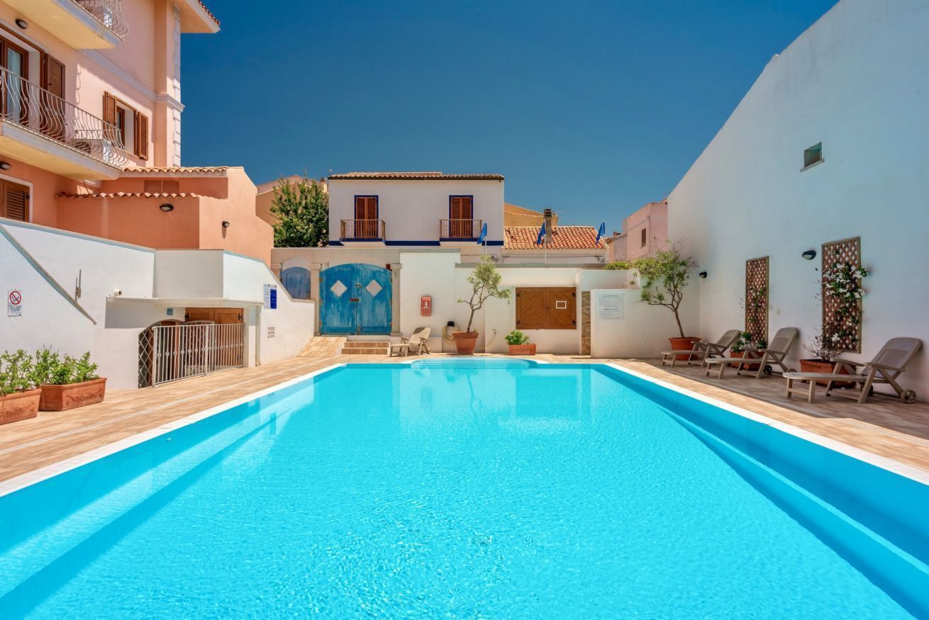 Una piscina riscaldata