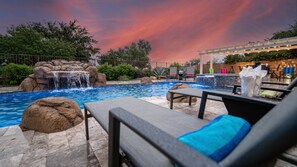 A heated pool