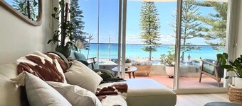 Stunning, uninterrupted views of beach & surf