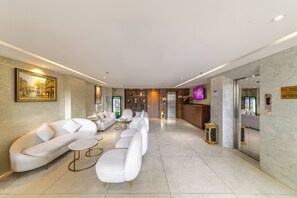 Sitteområde i lobbyen