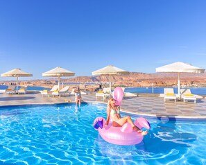 2 outdoor pools, pool umbrellas, pool loungers - Albatros Sharm Resort - By Pickalbatros (Sharm El Sheikh)