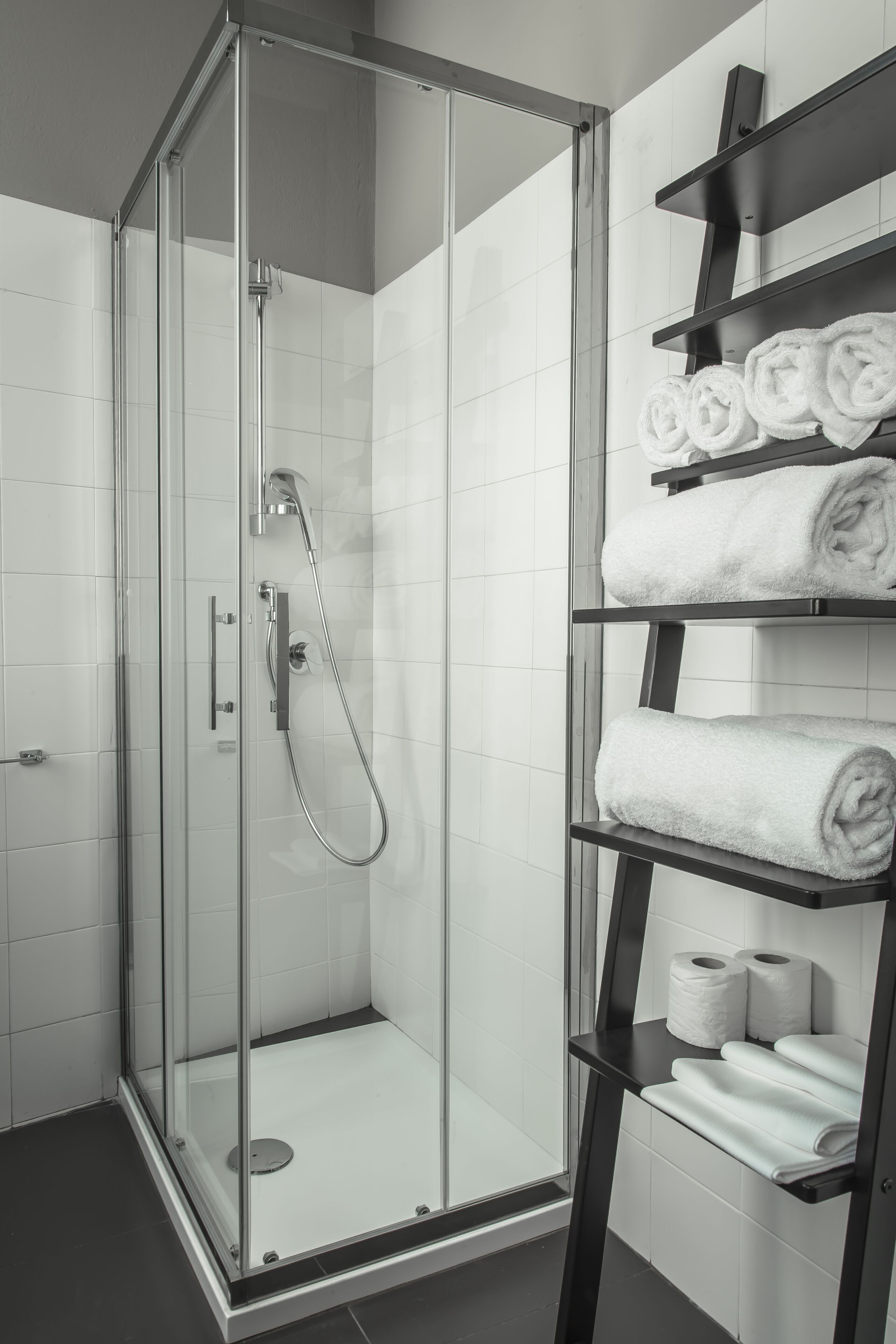 Free toiletries, hair dryer, bidet, towels