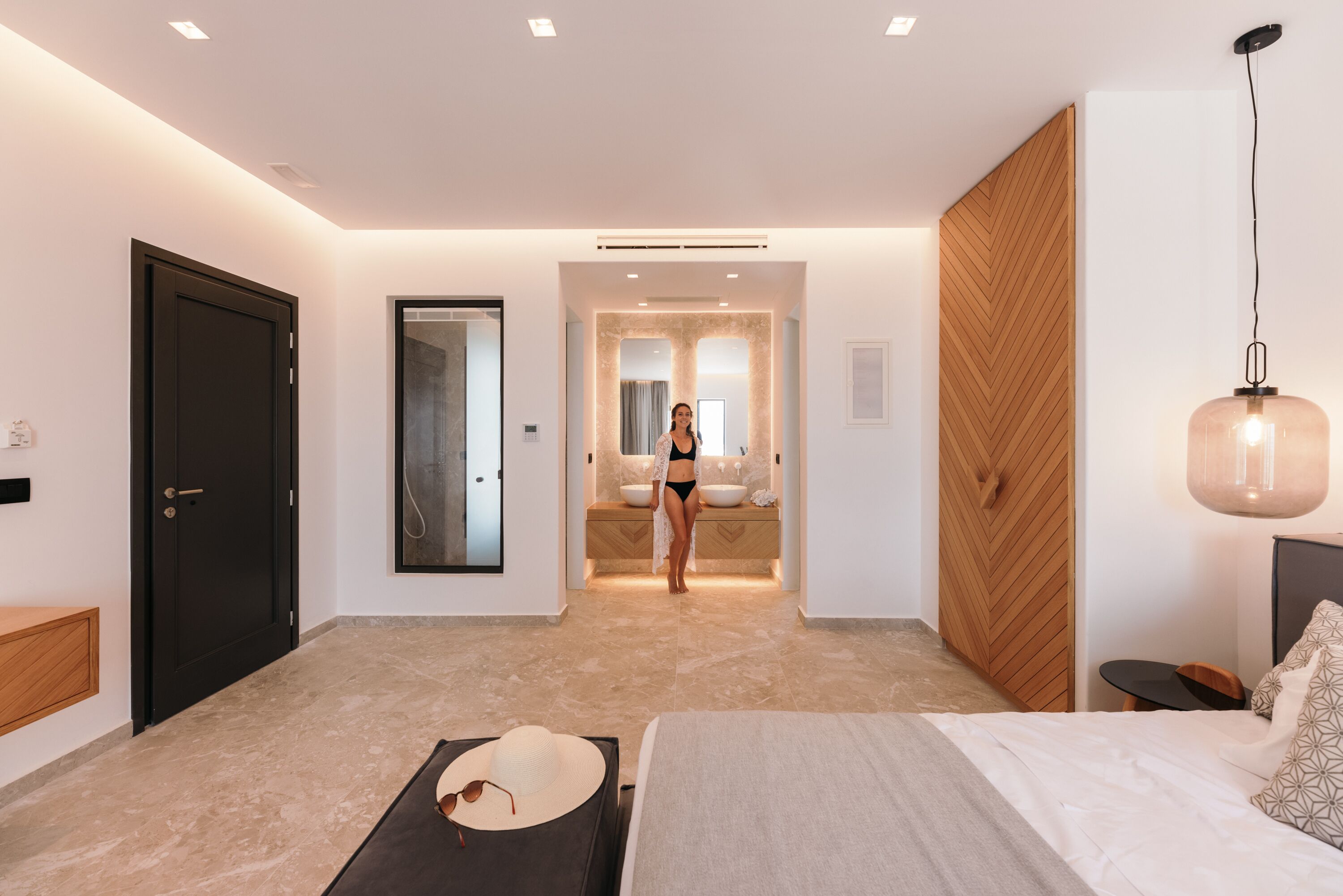 Suite - 6 soveværelser - privat pool - havudsigt | Mørklægningsgardiner, strygejern/strygebræt, gratis Wi-Fi, sengetøj