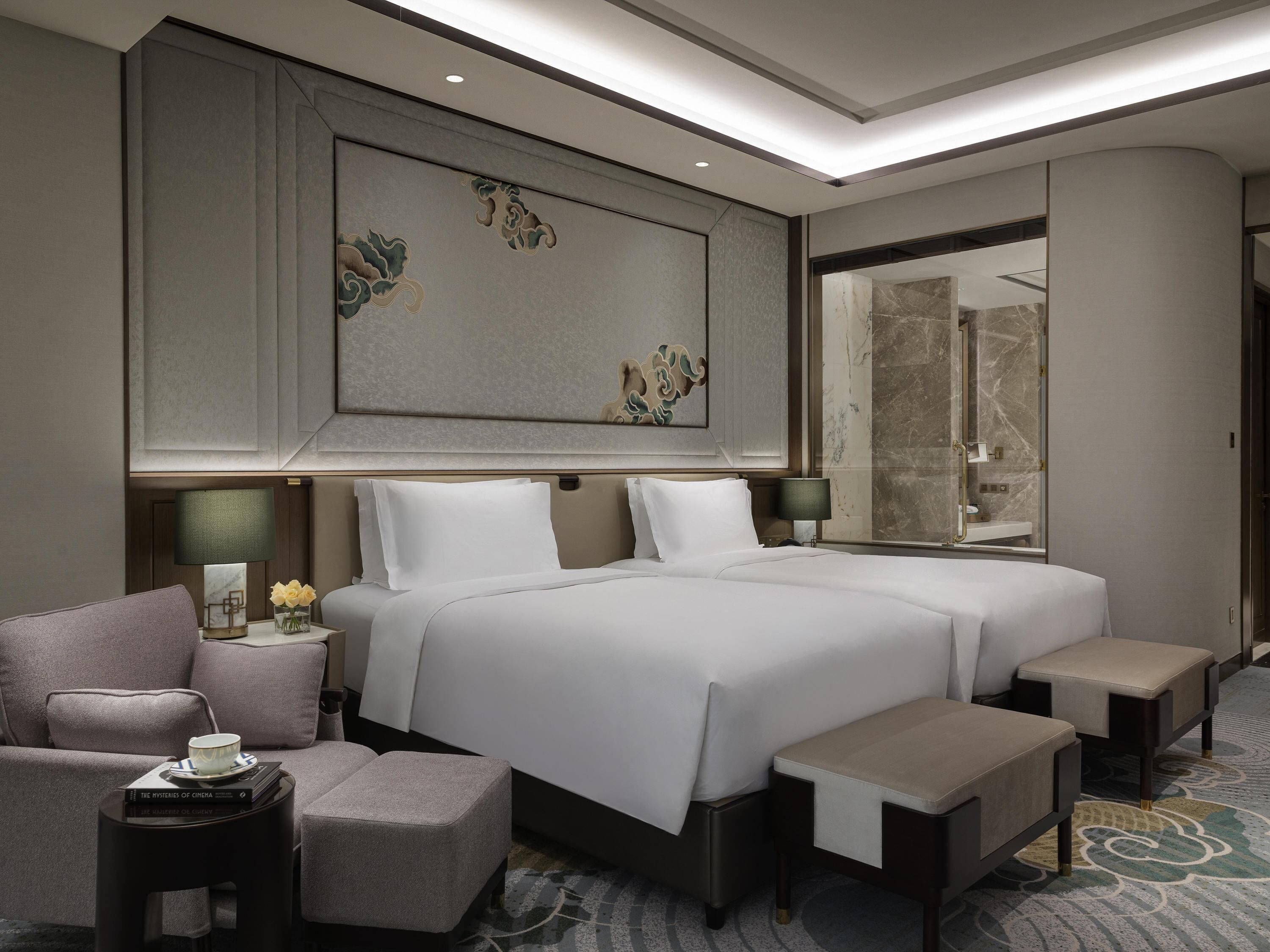 Luxury Room, 2 Twin Beds | Premium bedding, down comforters, Select Comfort beds, minibar