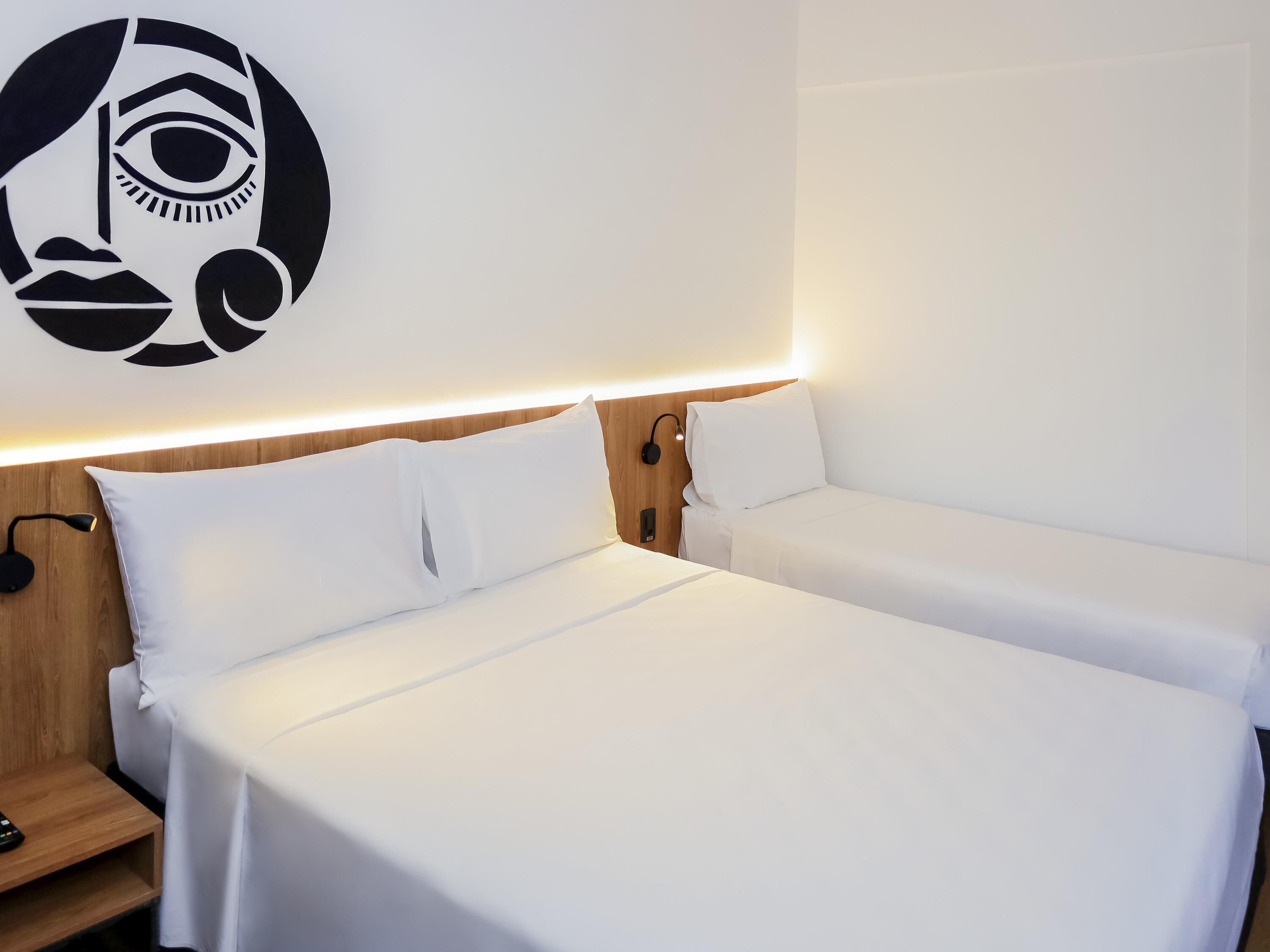 Minibar, in-room safe, blackout drapes, free WiFi