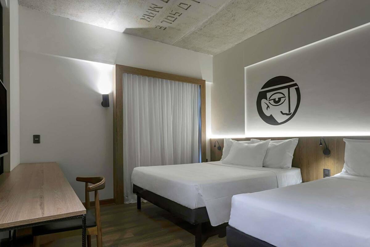 Standard Room with 1 double bed and 1 single bed | Minibar, in-room safe, blackout drapes, WiFi (free)