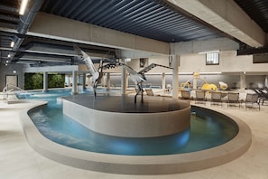 3 indoor pools, seasonal outdoor pool, free cabanas, sun loungers