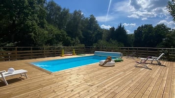 A heated pool
