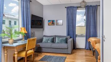 Comfort dubbelrum eller tvÄbÀddsrum | 1 sovrum, allergitestade sÀngklÀder och individuell inredning