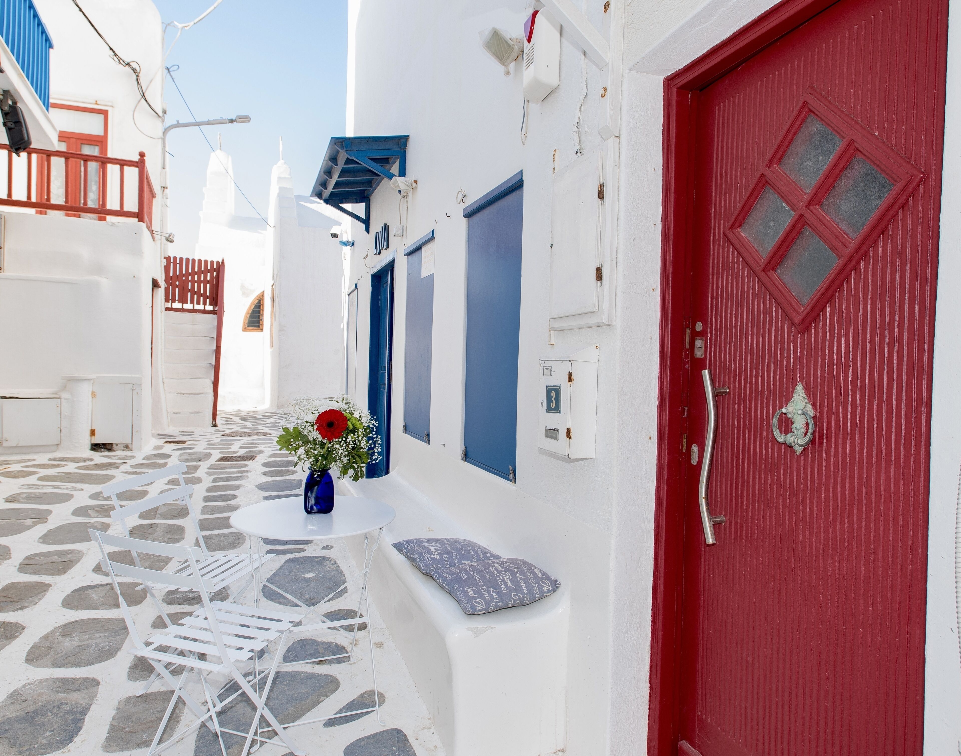 屋外ダイニングエリア