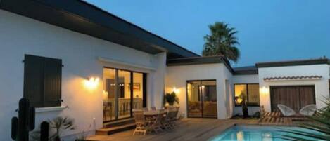 A heated pool