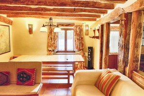 TV, fireplace, books, stereo - Rural house El Abejaruco (Campillo de Ranas)