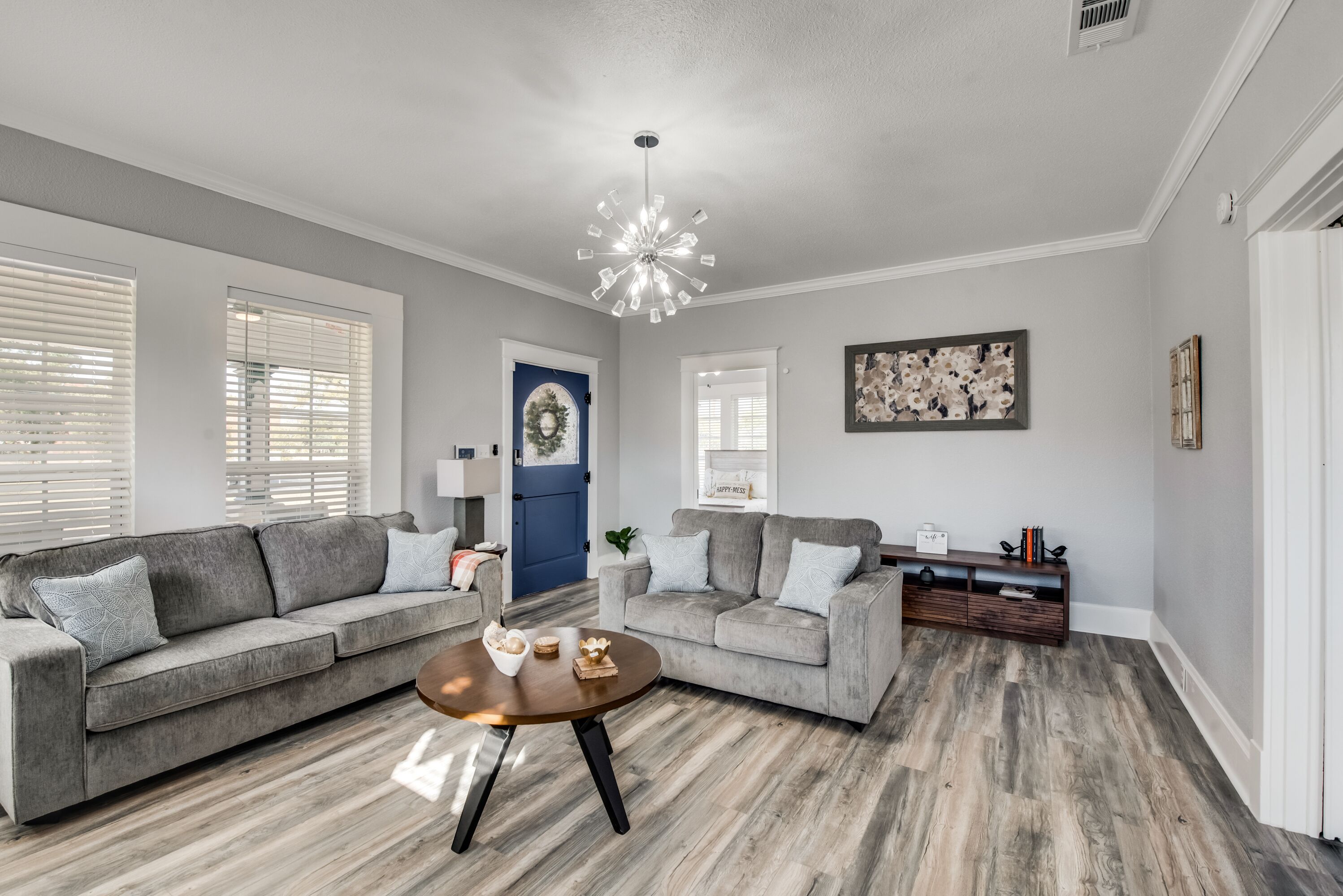 Smart TV, video games, foosball, books