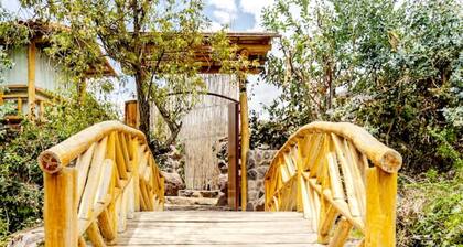 Comfortable modern house with large garden, stunning mountain views.