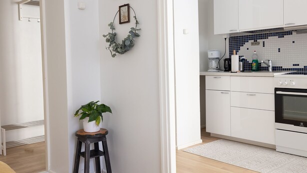 Comfort Studio | Private kitchen | Coffee/tea maker, fridge, microwave, oven - 2ndhomes Bright & Spacious City Studio (Helsinki)