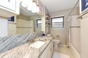 Bathtub, hair dryer
