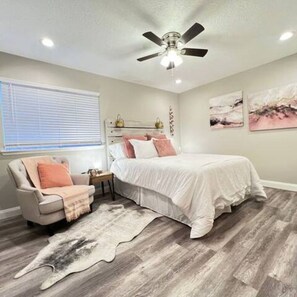 2 bedrooms, desk, iron/ironing board, free WiFi