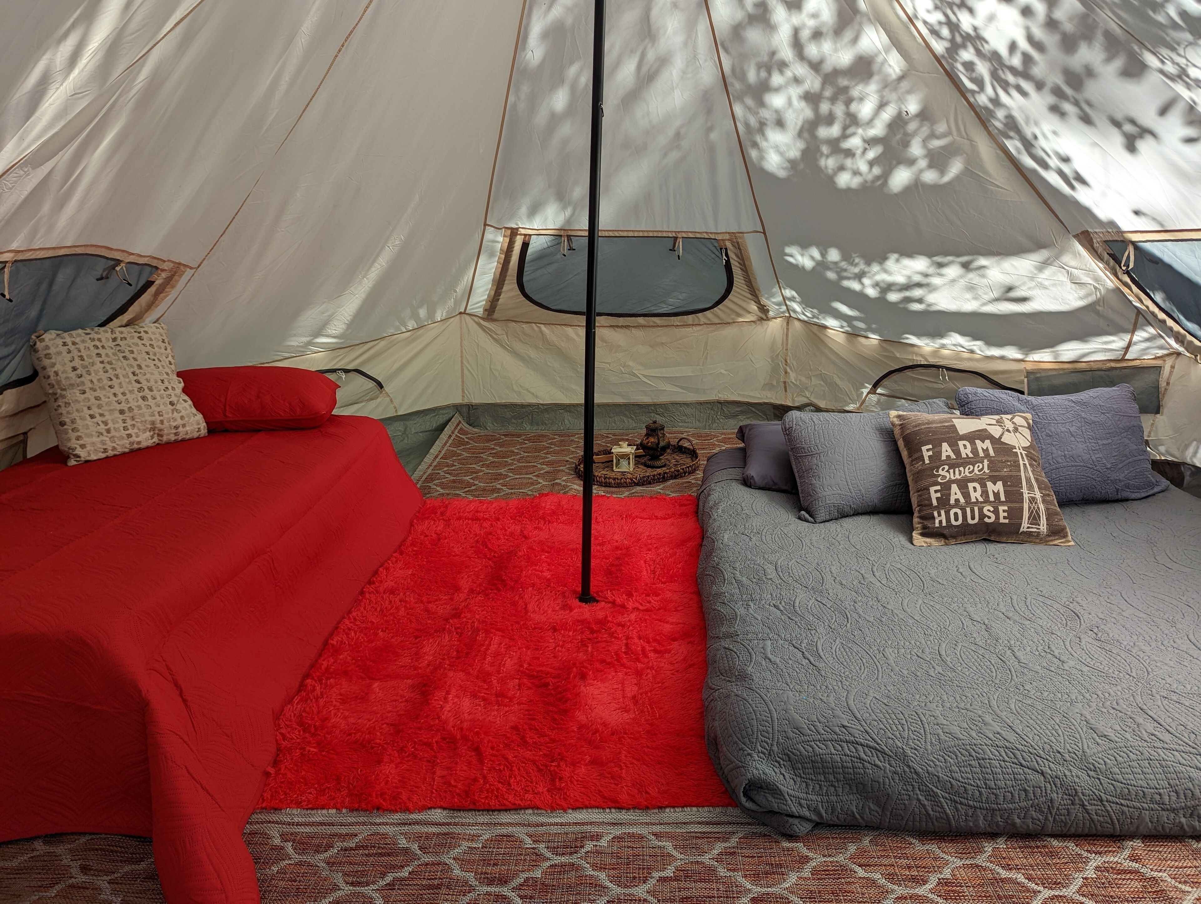 Stay in our Cozy Tent and Camp with the Goats!