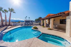 Outdoor pool - Casa Daytona is a Pool House within 5 minutes to Lake!! (Lake Havasu City)