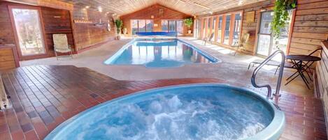 Indoor pool, a heated pool