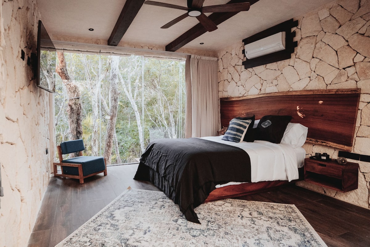 Villa de lujo (Jungle Villa Agua) | Edredón, tabla de planchar con plancha y wifi gratis 