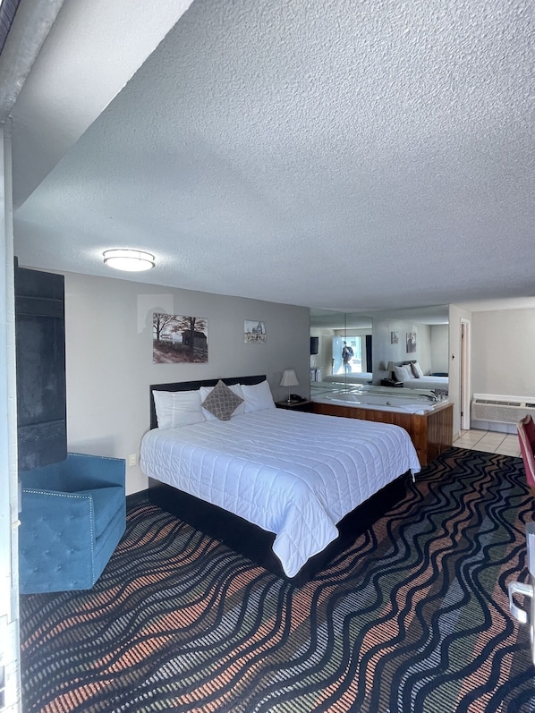 1 habitación, tabla de planchar con plancha y wifi