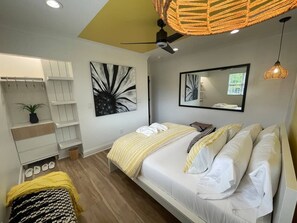 4 habitaciones, escritorio, tabla de planchar con plancha y wifi gratis 