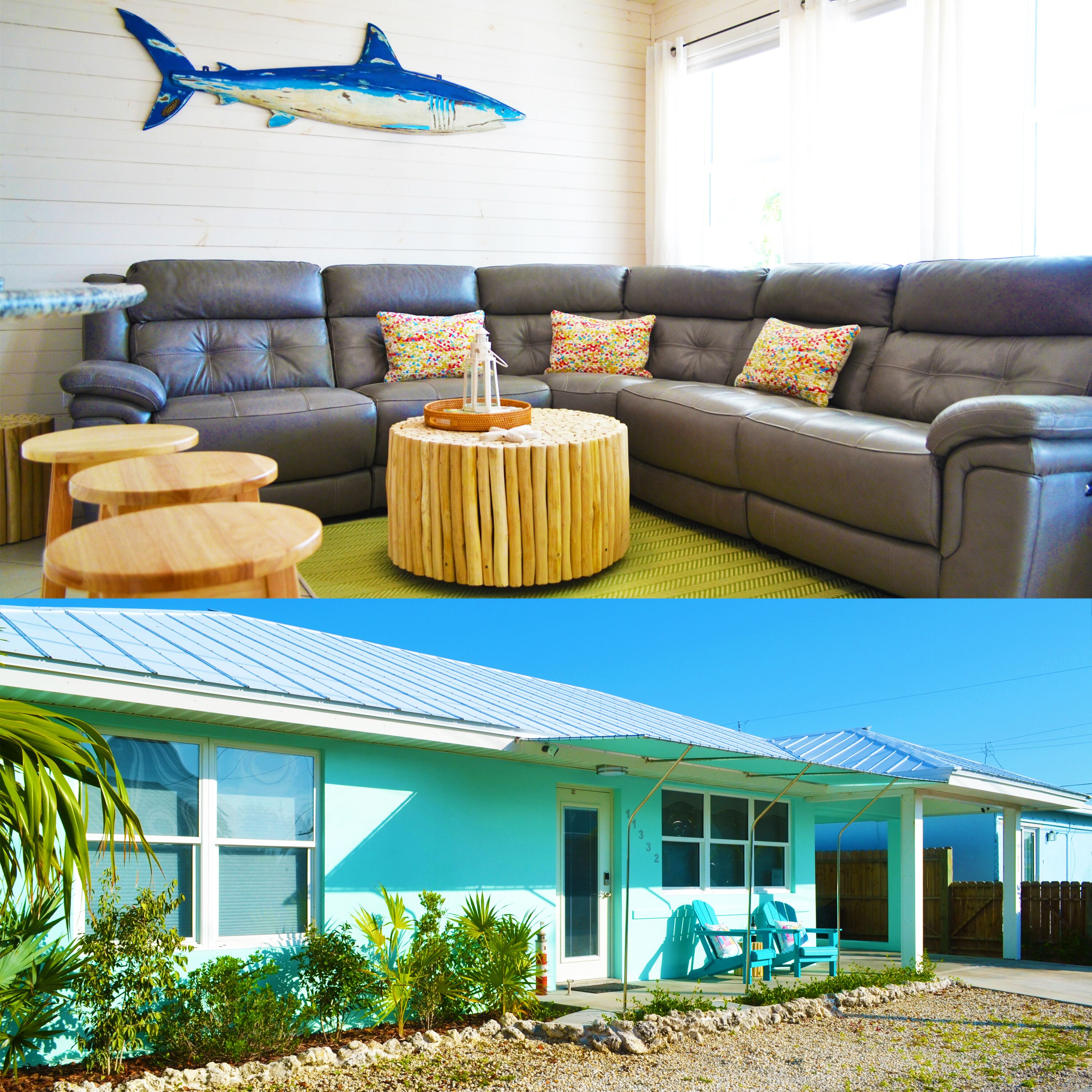 Unique 2BR Home With King Bed, Kitchen, Outdoor Shower, Space For Boat/Trailer. 