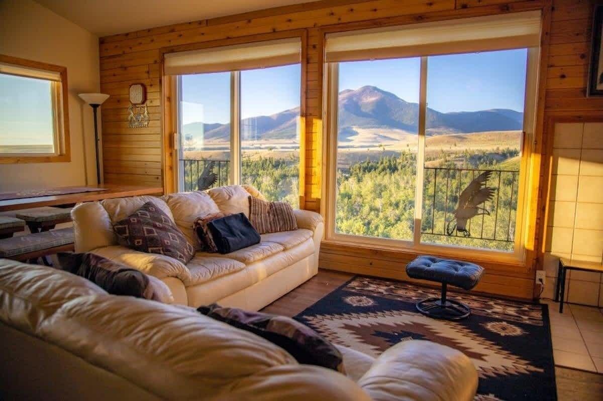 Smart TV, fireplace, DVD player, books