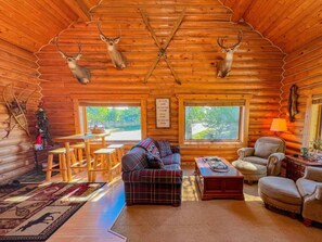 TV, fireplace, DVD player