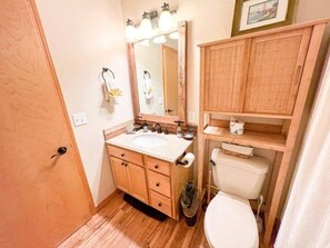 Shower, hair dryer, towels, soap - Mountain View Lodge-Hot Tub-Views-Close to Town (Red Lodge)
