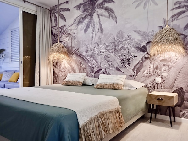 1 dormitorio, tabla de planchar con plancha, wifi gratis y ropa de cama