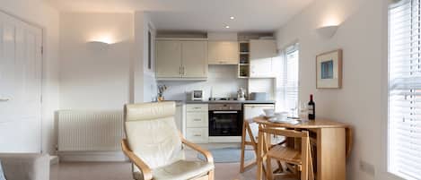 TV, fireplace, DVD player, books