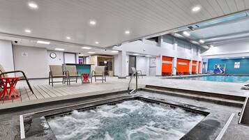 Indoor pool, a heated pool