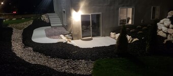 Brand New home with mountain views and starry sky