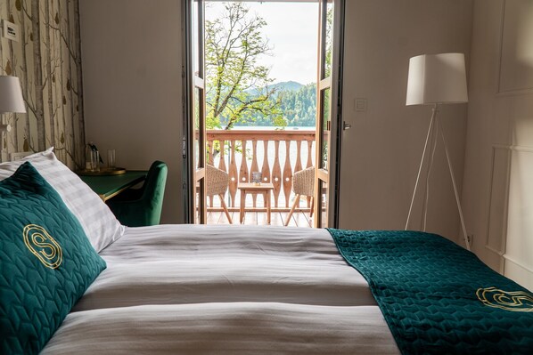 Romantisches Doppelzimmer, Balkon, Seeblick