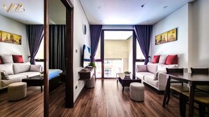 Family Apartment | Premium bedding, pillowtop beds, minibar, in-room safe