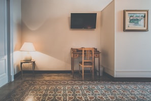 In-room safe, desk, laptop workspace, iron/ironing board