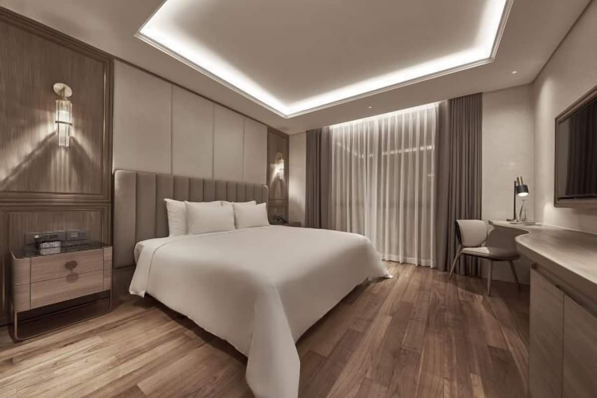 Ropa de cama de alta calidad, edredón y minibar