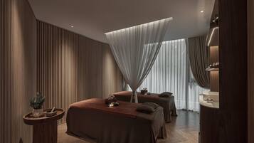 Behandlungsräume für Paare, Sauna, Körperbehandlungen, Warmsteinmassagen