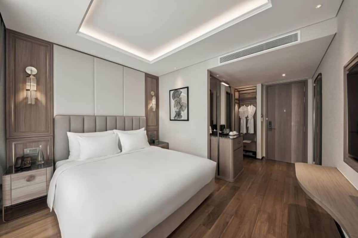 Ropa de cama de alta calidad, edredón y minibar