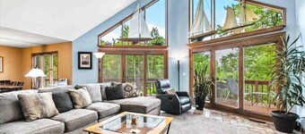 LARGE LAKEFRONT HOME ON LAKE PETENWELL  WITH VOLLEYBALL COURT