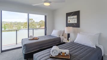 Premium bedding, free WiFi, bed sheets
