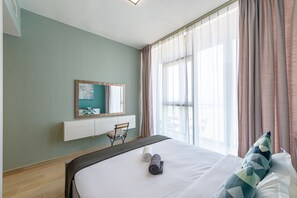 Leilighet – design | 1 soverom, individuelt dekorert, strykejern/-brett og wi-fi (inkludert)