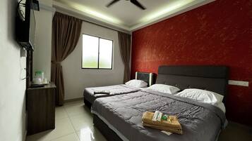 Free WiFi, bed sheets