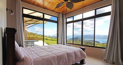 New Modern Home with Best view of Arenal Volcano and Lake Arenal