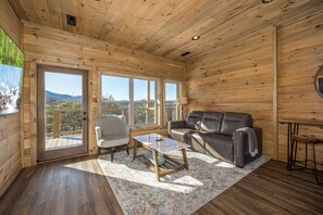 TV, fireplace, video games, foosball