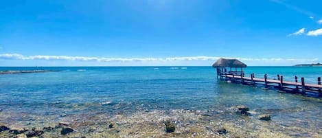 Chaises longues, serviettes de plage